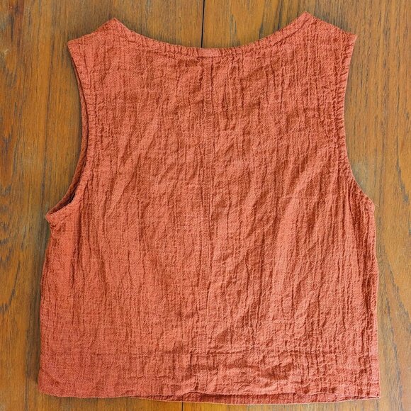 Elizabeth Suzann Petra Crop Terra Linen Gauze - Picture 9 of 10